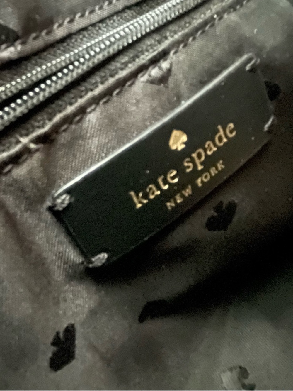 kate spade Black Nylon Shoulder Bag with Gold Accent - Picture 3 of 6